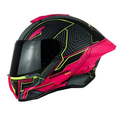 Casco Edge Shangai Nagazaki Rosado Gris