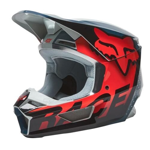 Casco Fox V1 Trice Gris Naranja
