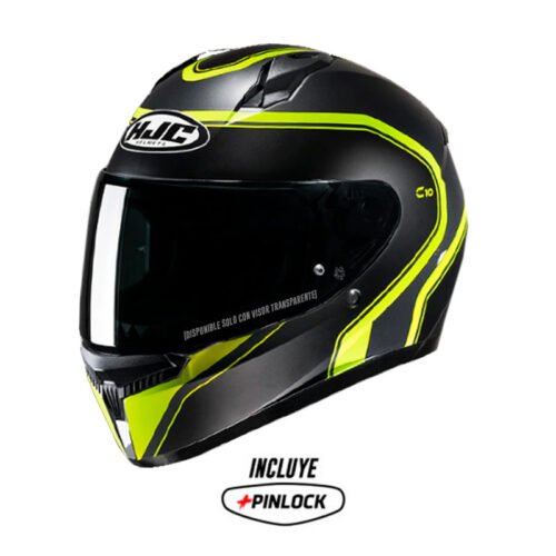 Casco Hjc C10 Elie_Mc3h-Sf Negro Amarillo Neón