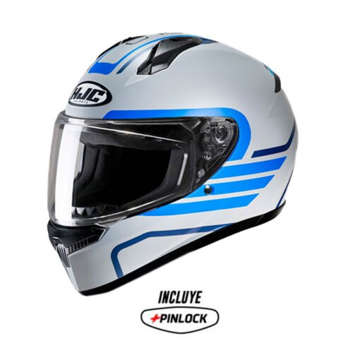 Casco Hjc C10 Lito_Mc2-Sf Gris Azul