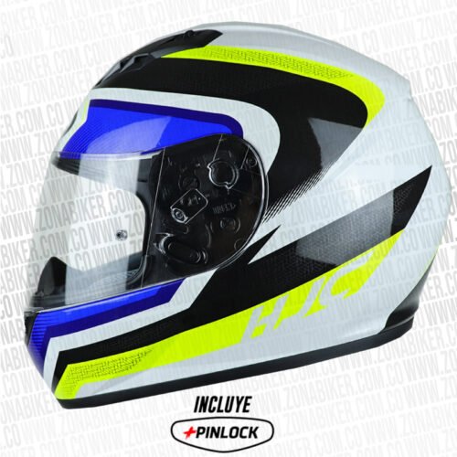 Casco Hjc Cs-15 Rako Mc24 Azul Amarillo
