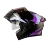 Casco Hro 3400Dv Evo Breaks Negro Morado Visor Iridium Morado