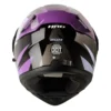 Casco Hro 3400Dv Evo Breaks Negro Morado Visor Iridium Morado