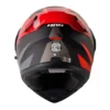 Casco Hro 3400Dv Evo Breaks Negro Rojo Visor Iridium Rojo