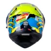 Casco Hro 3400Dv Evo Full Gas Azul Amarillo Visor Iridium Azul