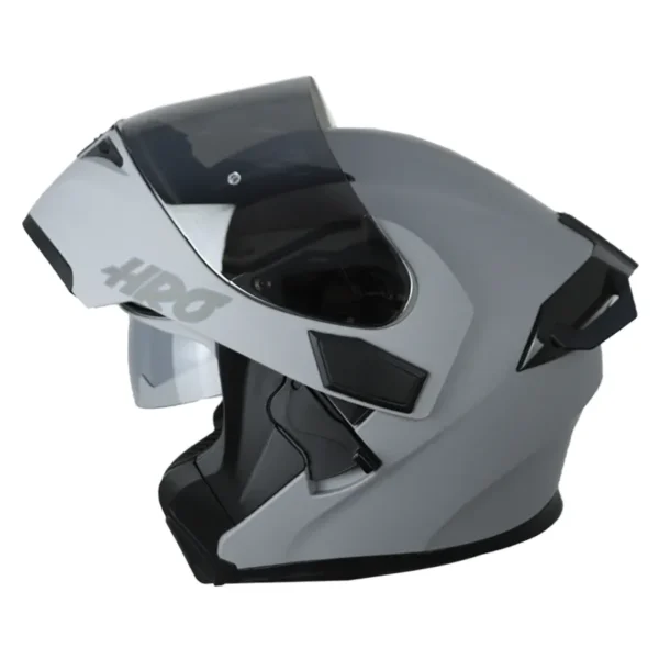 Casco Hro 3400Dv Evo Gris Visor Iridium Silver