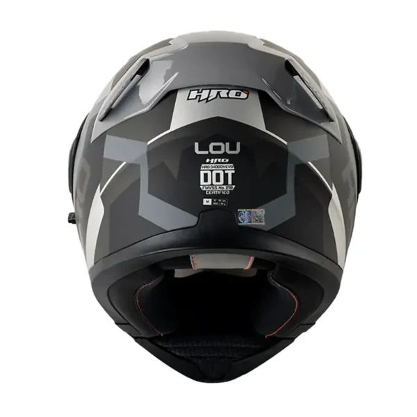 Casco Hro 3400Dv Evo Lou Negro Gris Visor Iridium Silver