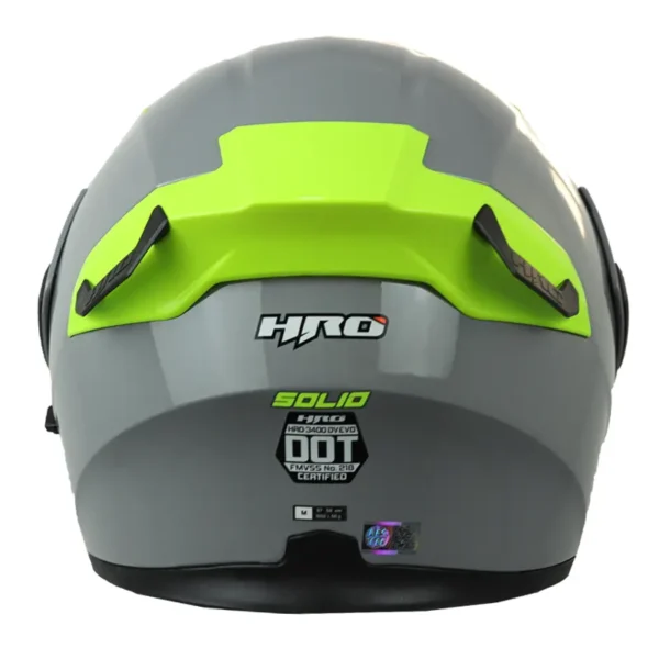 Casco Hro 3400Dv Evo Nardo Amarillo Visor Iridium Silver