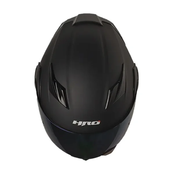 Casco Hro 3400Dv Evo Negro Silver Visor Iridium Azul