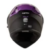 Casco Hro 3400Dv Evo Solid Negro Morado Visor Iridium Morado