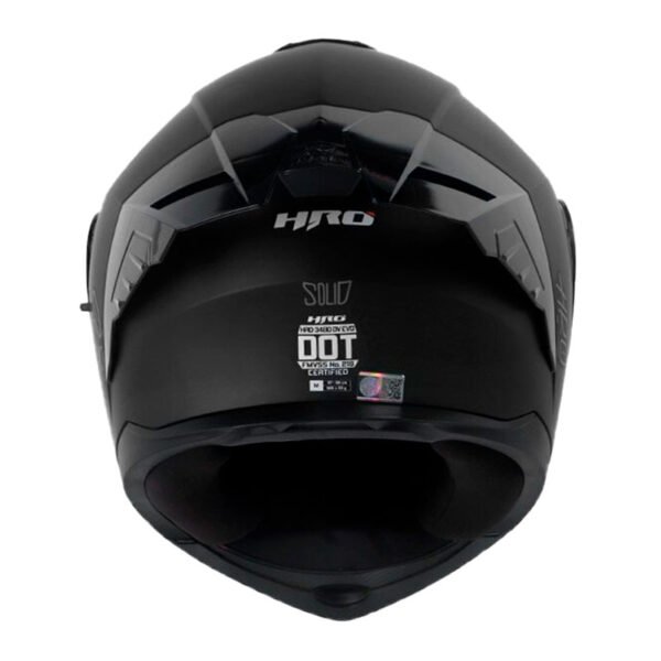 Casco Hro 3480Dv Evo Solid Negro Gris Visor Iridium Silver