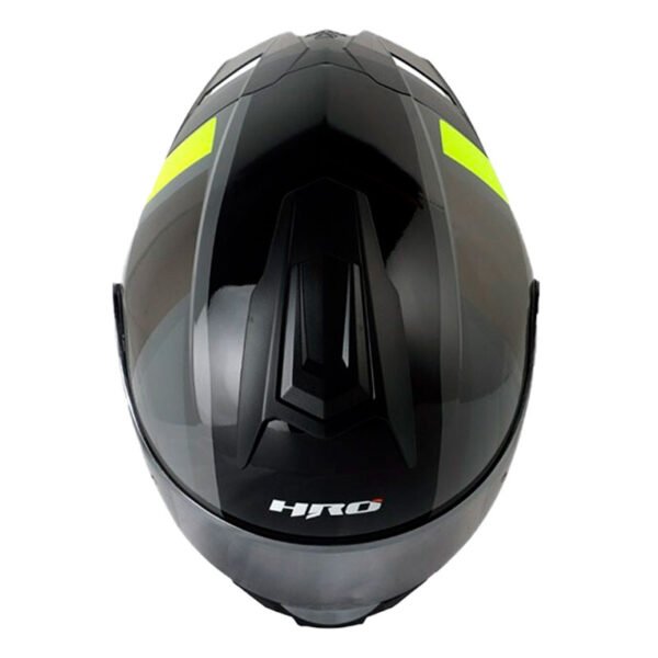 Casco Hro 3480dv Evo Racespec Gris Amarillo Visor Iridium Silver