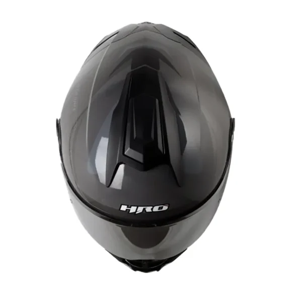 Casco Hro 3480dv Evo Rumble Gris Oscuro Visor Iridium Silver