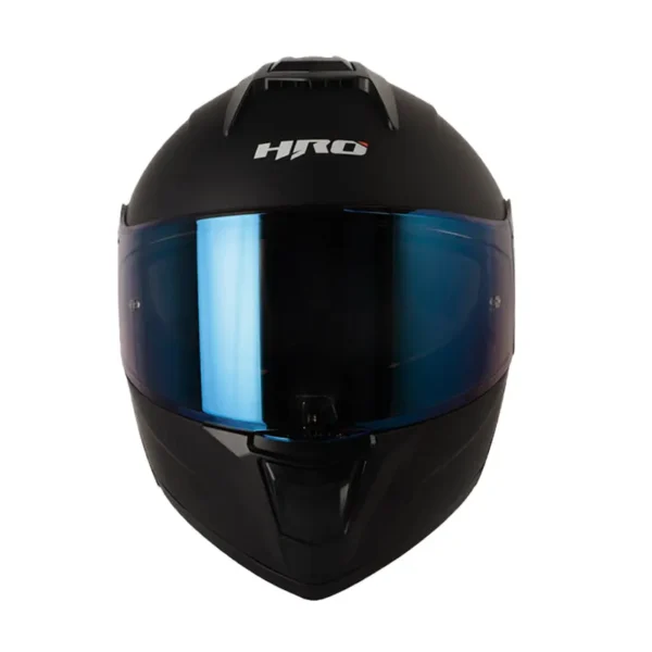 Casco Hro 3480dv Evo Solid Negro Azul Visor Iridium Azul