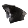 Casco Hro 3480dv Evo Solid Negro Gris Visor Smoke Claro Iridium Silver