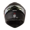 Casco Hro 3480dv Evo Solid Negro Rojo Visor Iridium Dorado