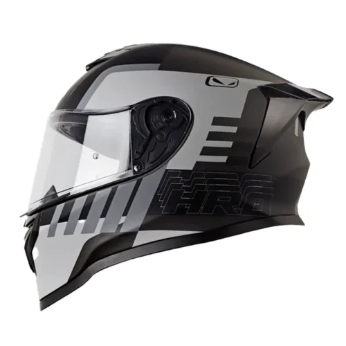 Casco Hro 506sp Crudo Gris Oscuro Visor Iridium Silver