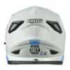 Casco Hro Mx-330Dv Downhill Gris Claro Azul Visor Iridium Azul