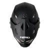 Casco Hro Mx-330Dv Solid Negro Gris Visor Iridium Silver