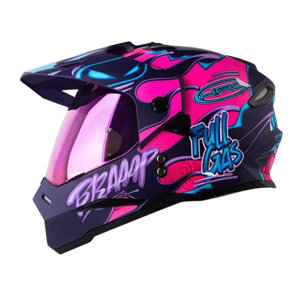 Casco-Hro-Mx-330Dv-Stay-Wild-Fucsia-Morado-Visor-Iridium-Morado-1.webp Casco Hro Mx-330Dv Stay Wild Fucsia Morado Visor Iridium Morado