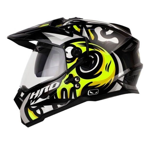 Casco Hro Mx-330Dv Zeta Negro Amarillo