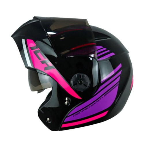 Casco Ich 3110 Auge Negro Morado