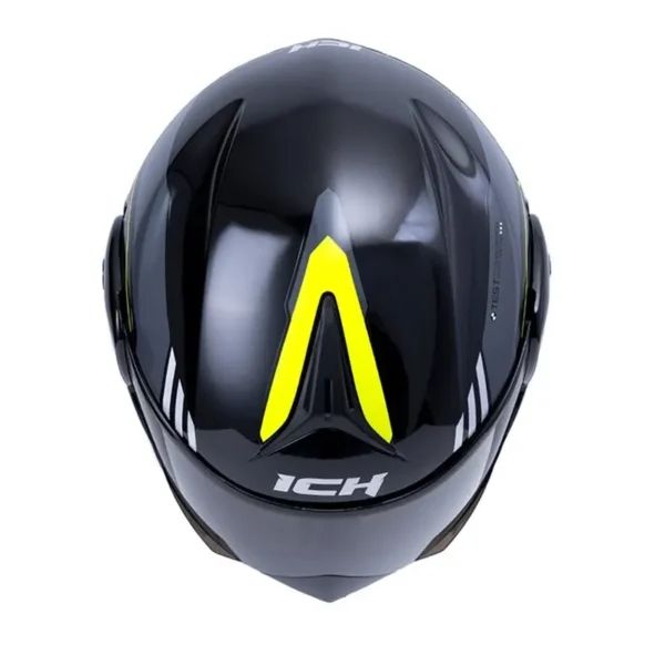 Casco Ich 3110 Ginex Negro Amarillo Visor Random