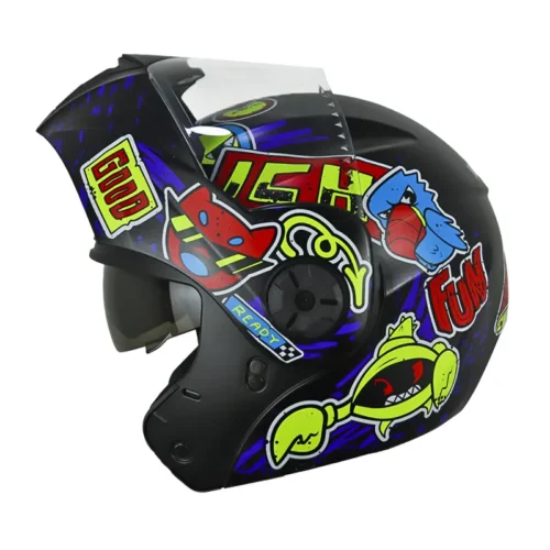 Casco Ich 3110 Kids Change Negro Amarillo Neon
