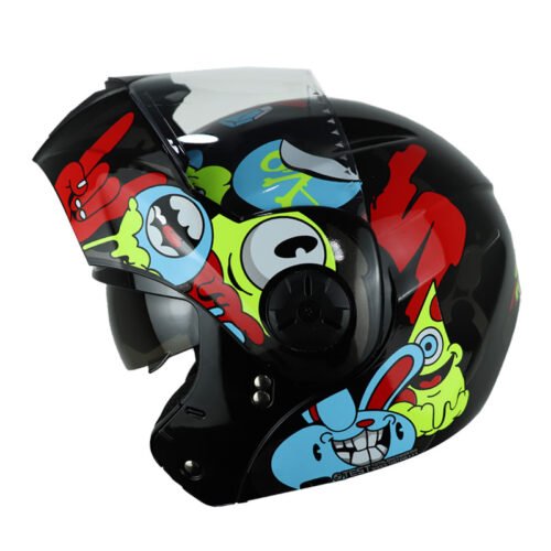 Casco Ich 3110 Kids Crazy_Rain Negro Amarillo