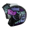Casco Ich 3110 Kids Feel Negro Lila