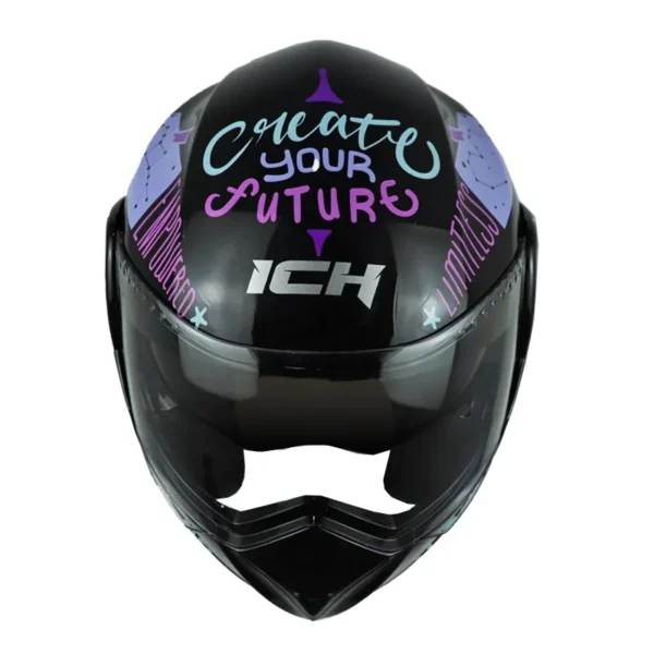 Casco-Ich-3110-Kids-Feel-Negro-Lila-2.webp Casco Ich 3110 Kids Feel Negro Lila