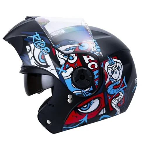 Casco Ich 3110 Kids Renfex Negro Blanco