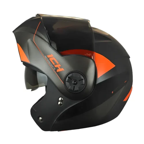Casco Ich 3110 Zurial Negro Naranja Visor Random