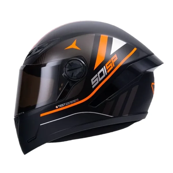 Casco Ich 501sp Neggaz Negro Naranja Visor Smoke