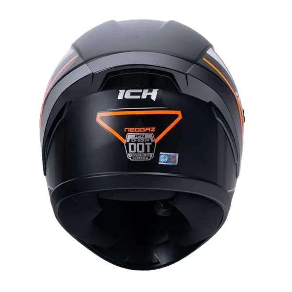 Casco Ich 501sp Neggaz Negro Naranja Visor Smoke