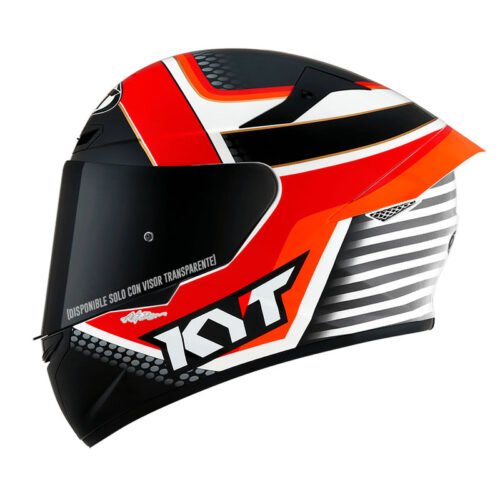 Casco Kyt Tt Course Pirro Rojo Naranja