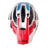 Casco Ls2 Mx-702 Namib Blanco Rojo Visor Iridium Azul