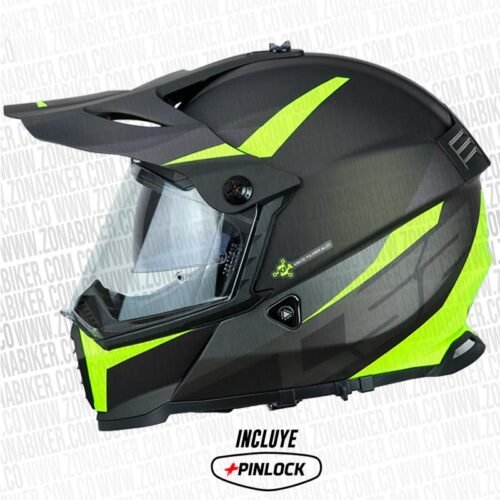 Casco Ls2 Mx436 Pioneer Router Amarillo Neón