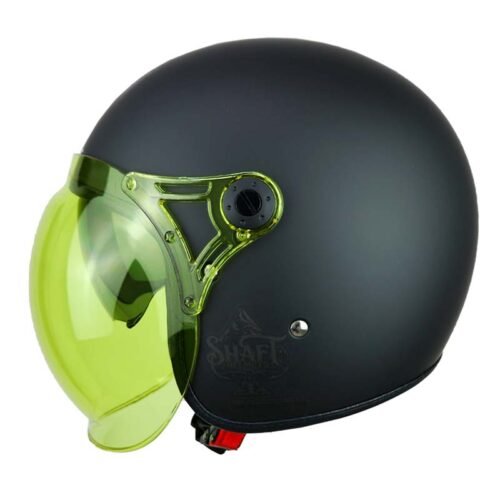 Casco Shaft 121 Scramb Solid Gris Visor Amarillo