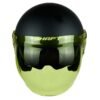 Casco Shaft 121 Scramb Solid Gris Visor Amarillo