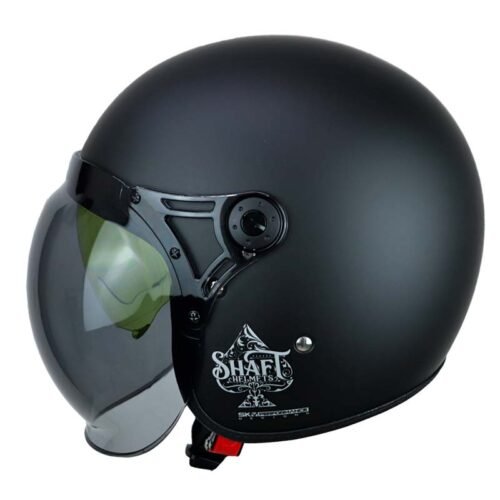 Casco Shaft 121 Scramb Solid Silver Visor Smoke