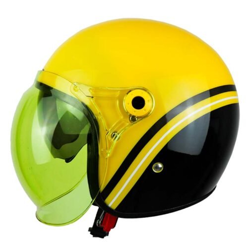 Casco Shaft 121 Scramb Stripe Amarillo Visor Amarillo