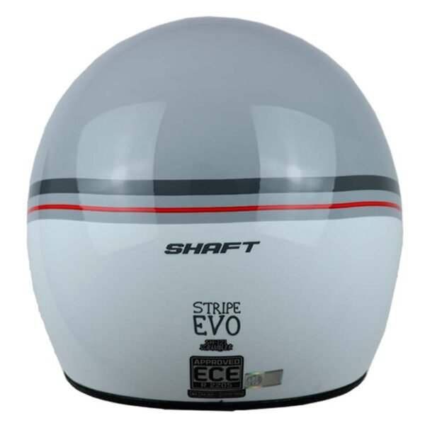 Casco Shaft 121 Scramb Stripe Gris Blanco Visor Amarillo