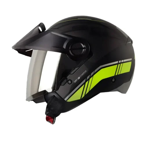 Casco Shaft 212 Broth Negro Amarillo Visor Iridium Silver