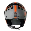 Casco Shaft 212 Ditto Negro Naranja Visor Iridium Rojo