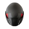 Casco Shaft 212 Drak Gris Oscuro Rojo Visor Iridium Rojo