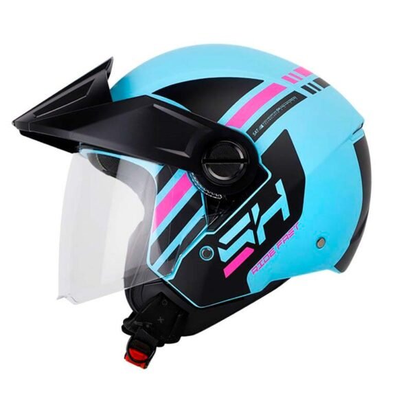 Casco Shaft 212 Jet Azul Fucsia