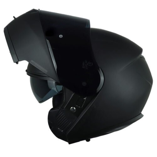 Casco Shaft 3910dv Solid Negro Visor Smoke