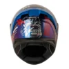 Casco Shaft 582Sp Evo Randamu Camaleon Rojo Visor Iridium Azul