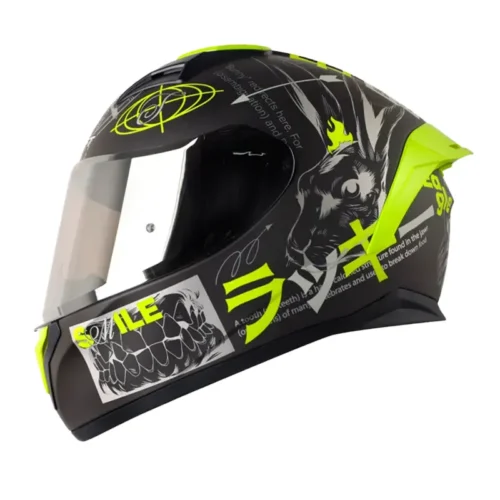 Casco Shaft 582Sp Evo Randamu Gris Amarillo Visor Iridium Silver